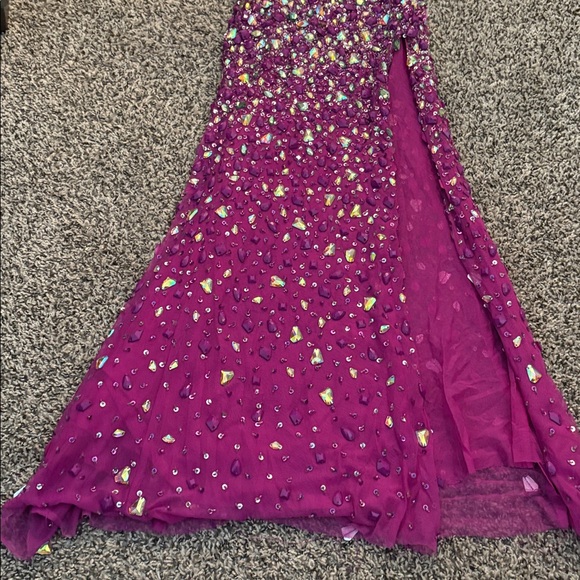 Beautiful Jazz Couture Beaded Gown - Picture 5 of 7